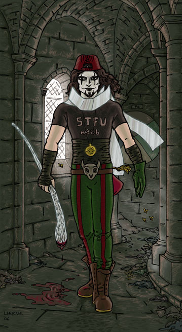 A picture of the player Shadowslight from the Kingdom of Loathing.